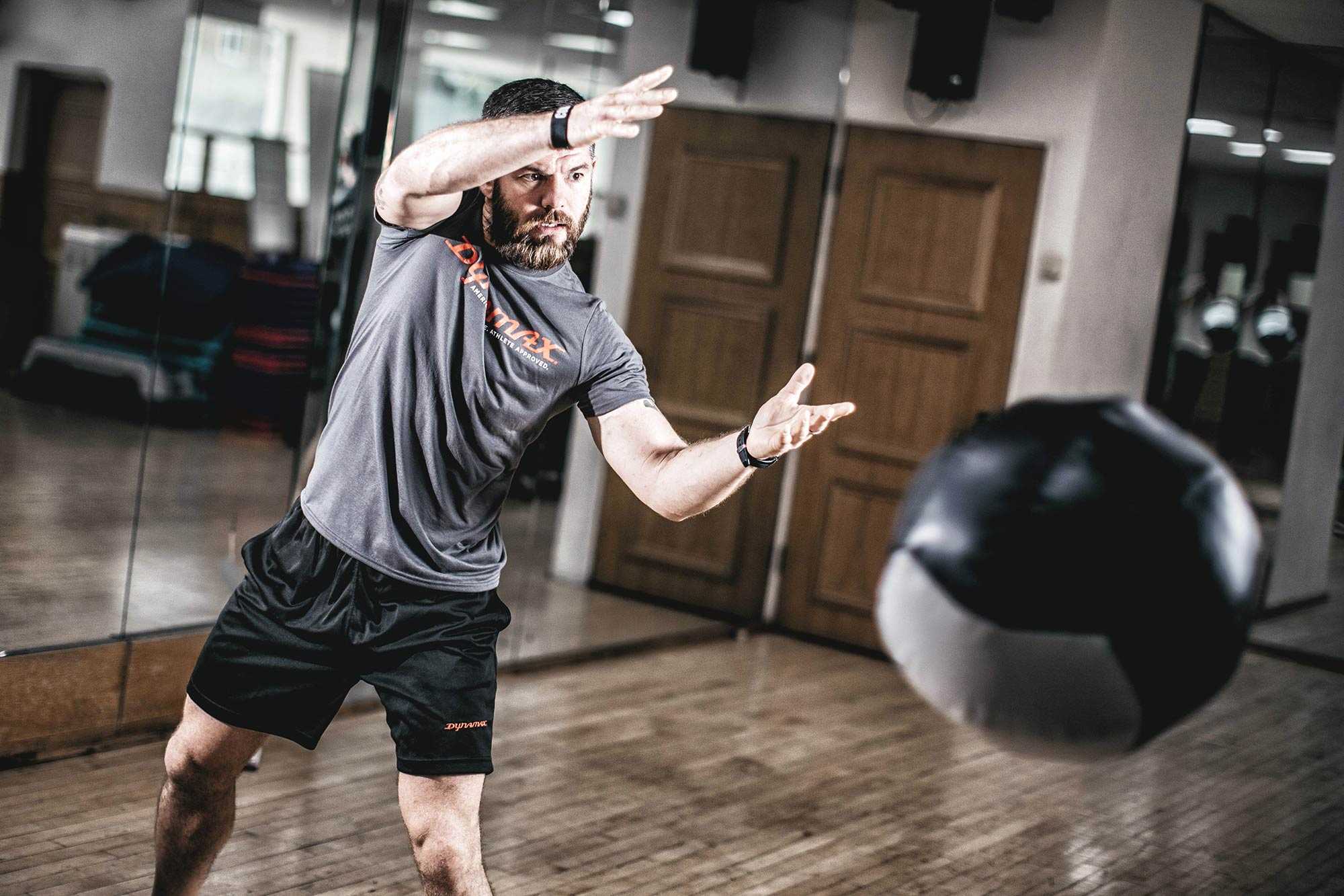 Training with 10 lb Medicine Balls